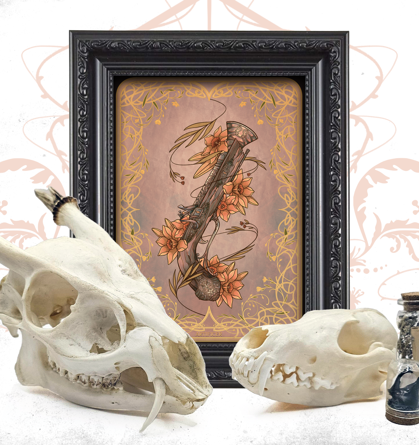 Golden Enchantment: Natural D&D Print - Artificer