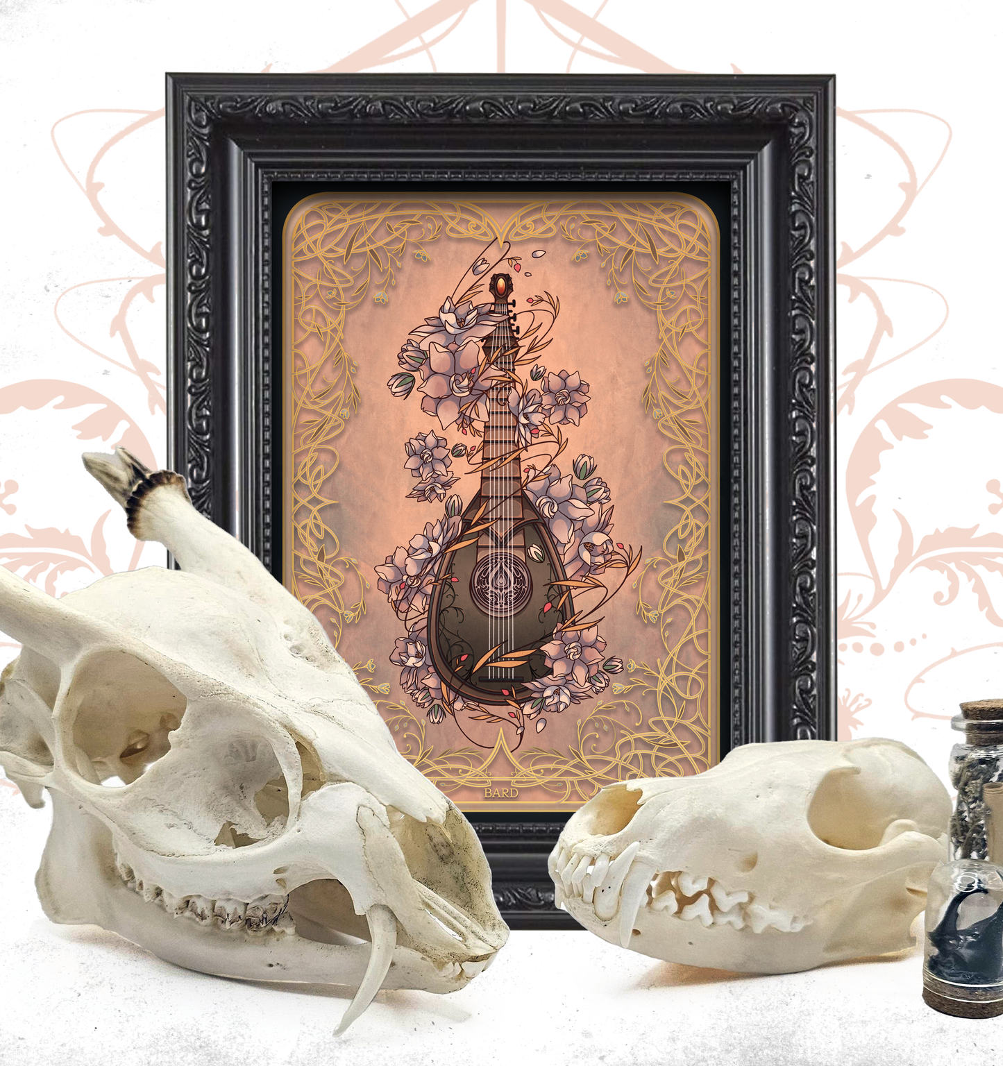 Golden Enchantment: Natural D&D Print - Bard