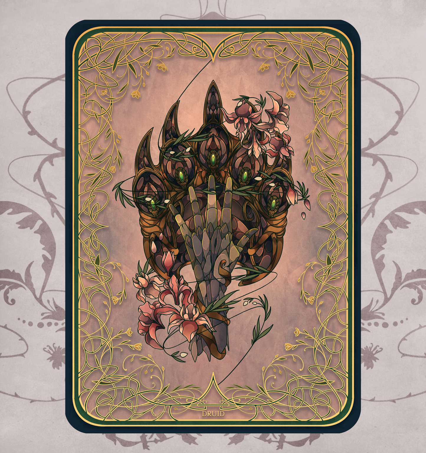 Golden Enchantment: Natural D&D Print -Druid
