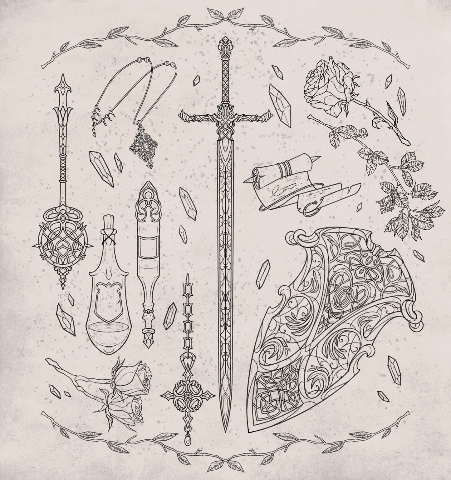 Adventurer's Arsenal: Natural D&D Print - Paladin