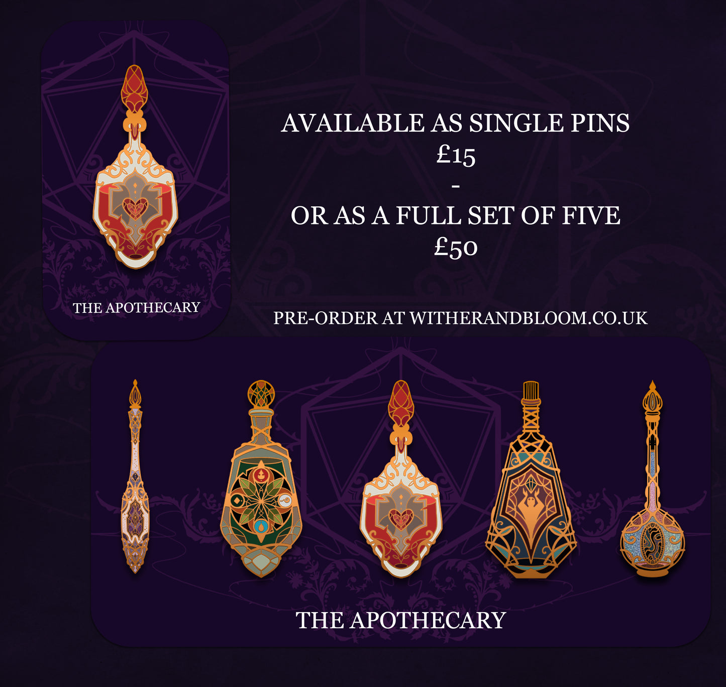 THE APOTHECARY - Hard Enamel Pins