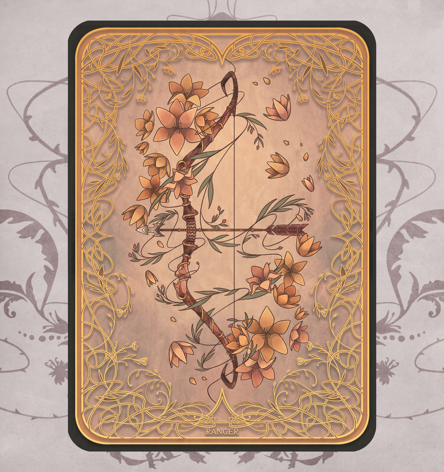 Golden Enchantment: Natural D&D Print - Ranger