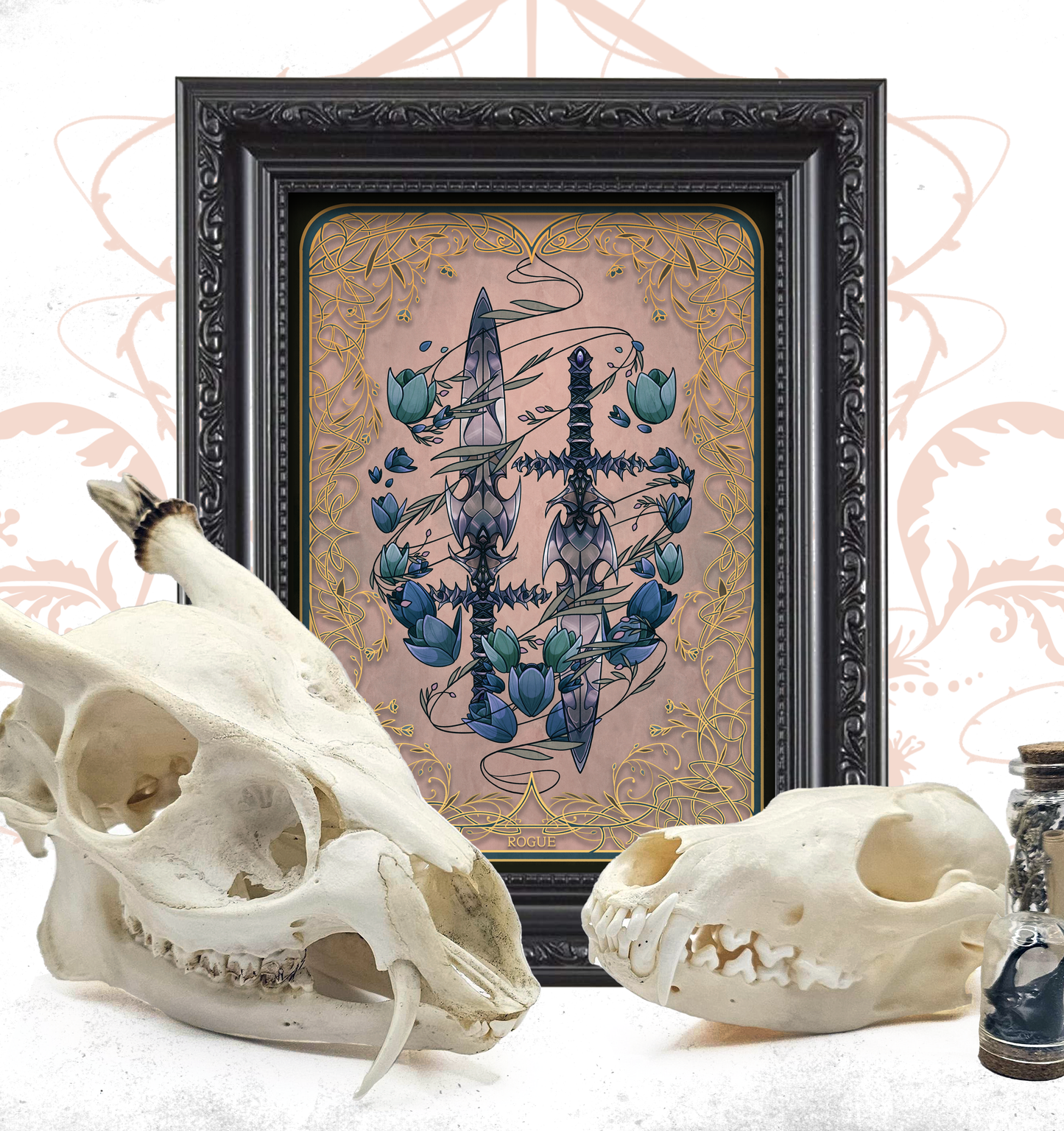 Golden Enchantment: Natural D&D Print - Rogue