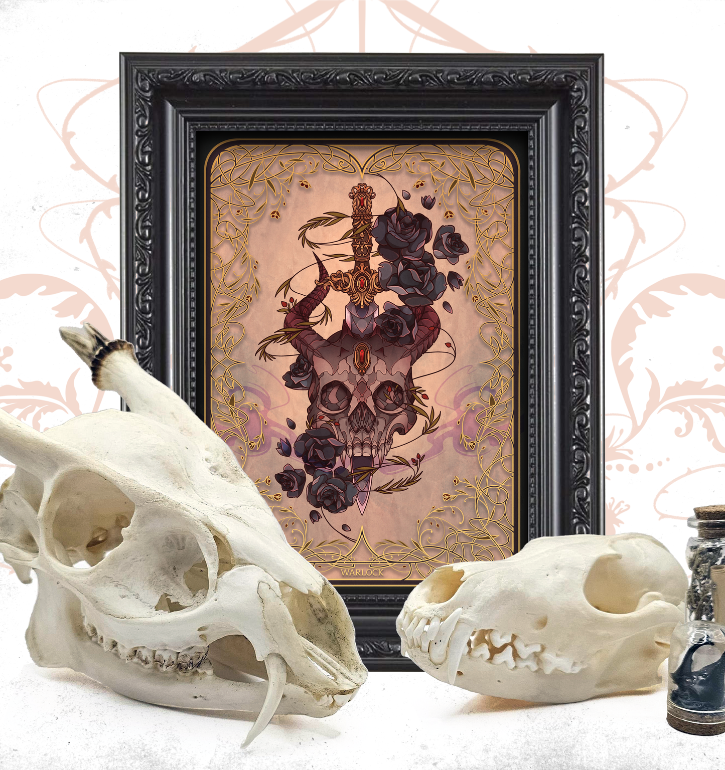 Golden Enchantment: Natural D&D Print - Warlock