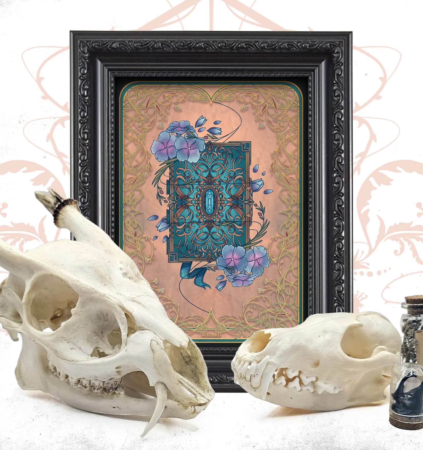 Golden Enchantment: Natural D&D Print - Wizard